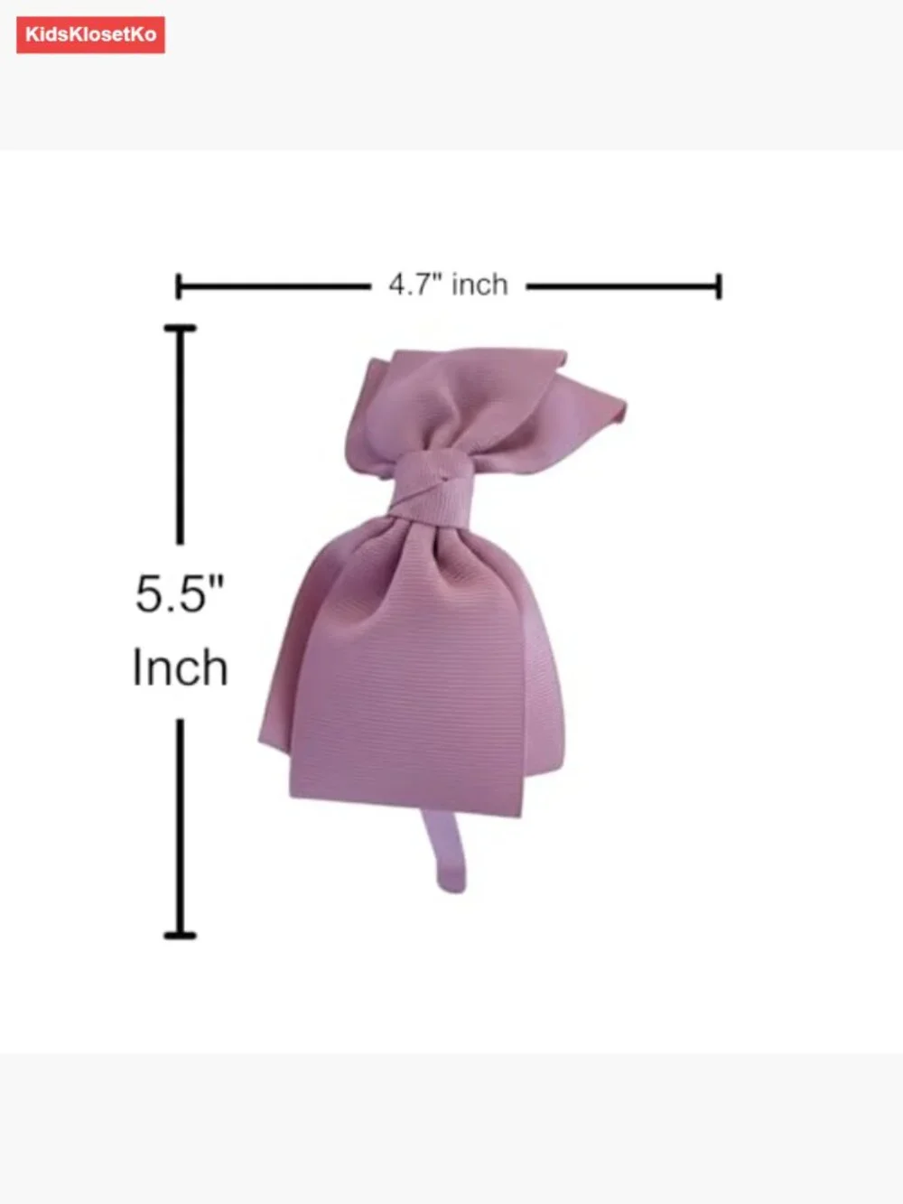 Grosgrain Ribbon Bow Headband for Girls School Uniform Hair Accessory